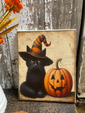 Primitive Fall Grungy Decorative Canvas Print 8x10
