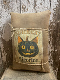 Small Primitive Fall Feedsac Pillow 10x8