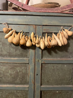 Primitive Mixed Gourd Garland 30 Inches