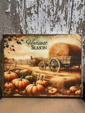 Primitive Fall Grungy Decorative Canvas Print 8x10