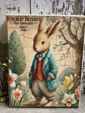 Primitive Easter Grungy Decorative Canvas Print 8x10