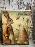 Primitive Easter Grungy Decorative Canvas Print 8x10