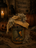 Primitive Fall Pantry Jar 6x4