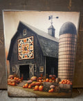Primitive Fall Grungy Decorative Canvas Print 8x10