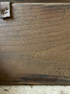 Primitive 10x11x6 Wooden Thermostat Cover Mustard Over Black