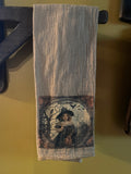 Primitive Decorative Fall Flour Sac Towel With Picture 28x29