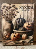 Primitive Fall Grungy Decorative Canvas Print 8x10