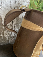 12 Primitive Tulips In Antique Rusty Water Pitcher Gathering 17x9