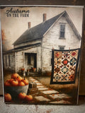 Primitive Fall Grungy Decorative Canvas Print 8x10