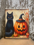 Primitive Fall Grungy Decorative Canvas Print 8x10