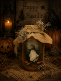 Primitive Fall Pantry Jar 6x4