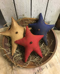 Primitive Grungy Americana Star Set 9x8