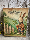 Primitive Easter Grungy Decorative Canvas Print 8x10