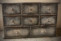 Primitive Wooden Eight Drawer Apothecary 18x12x8 Antique White