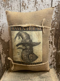 Small Primitive Fall Feedsac Pillow 10x8