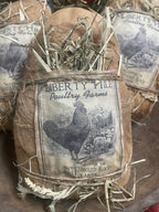 Primitive Farm Fresh Egg With Print 7x5