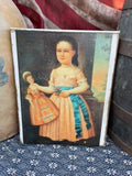 Primitive Americana Grungy Decorative Canvas Print 8x10