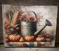 Primitive Fall Grungy Decorative Canvas Print 8x10