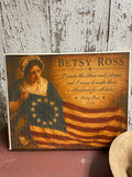 Primitive Americana Grungy Decorative Canvas Print 8x10