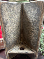 Primitive Corner Sconce With Candle 9x3x4 Antique White