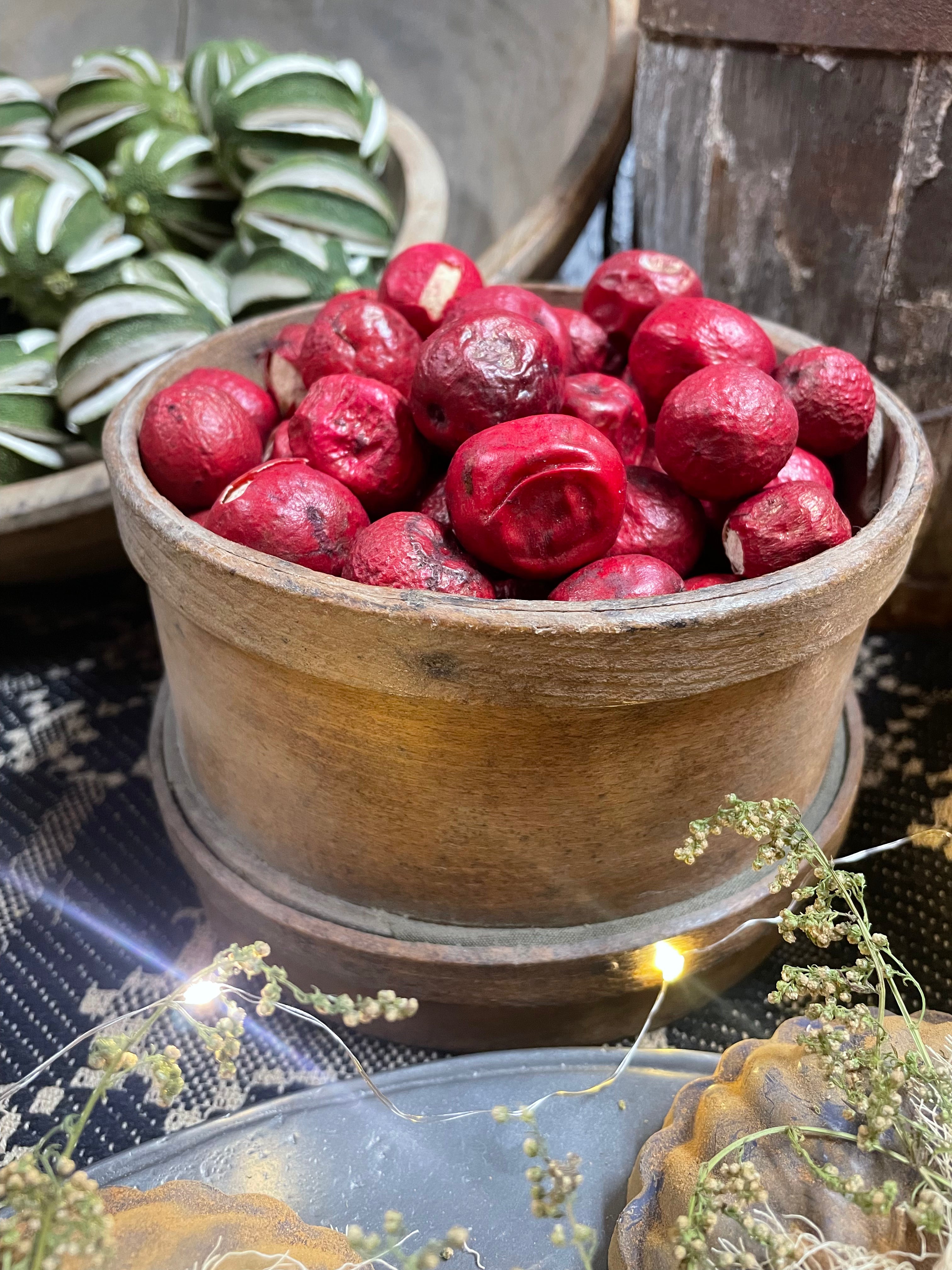 Primitive Dried Red Crabapples Set Of 50 or 100