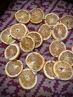 Primitive Dried Orange Slice Garlands 2-6 Foot
