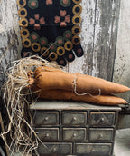 3 Large Primitive Easter Carrot Bundle 20x3