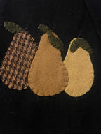 Primitive Towel With Pears 28x17