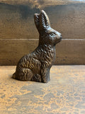 Primitive Small Resin Chocolate Bunny 4x3