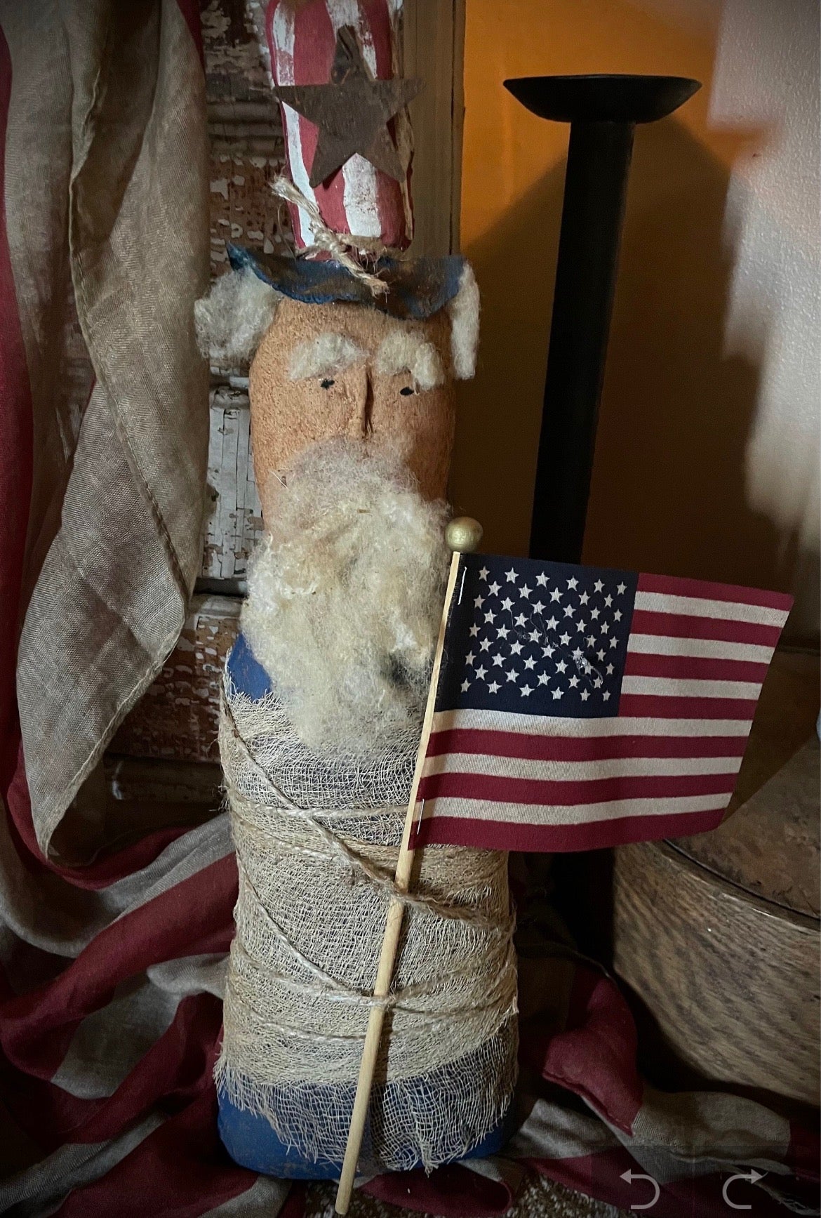 Primitive Grungy Sam Doll 18x5