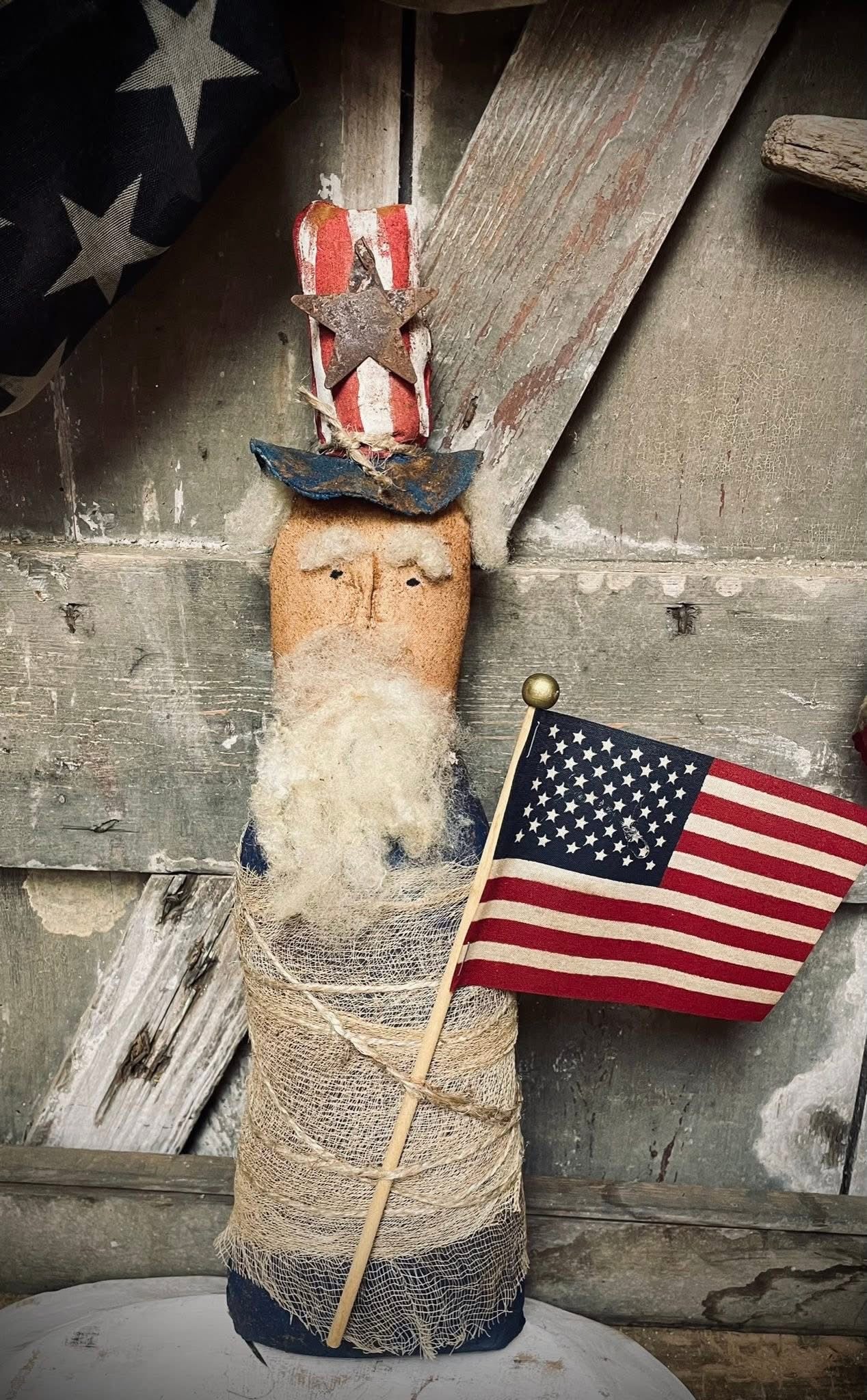 Primitive Grungy Sam Doll 18x5