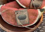 Primitive Grungy Watermelon Slice 12x5 Set Of 1, 2 Or 3