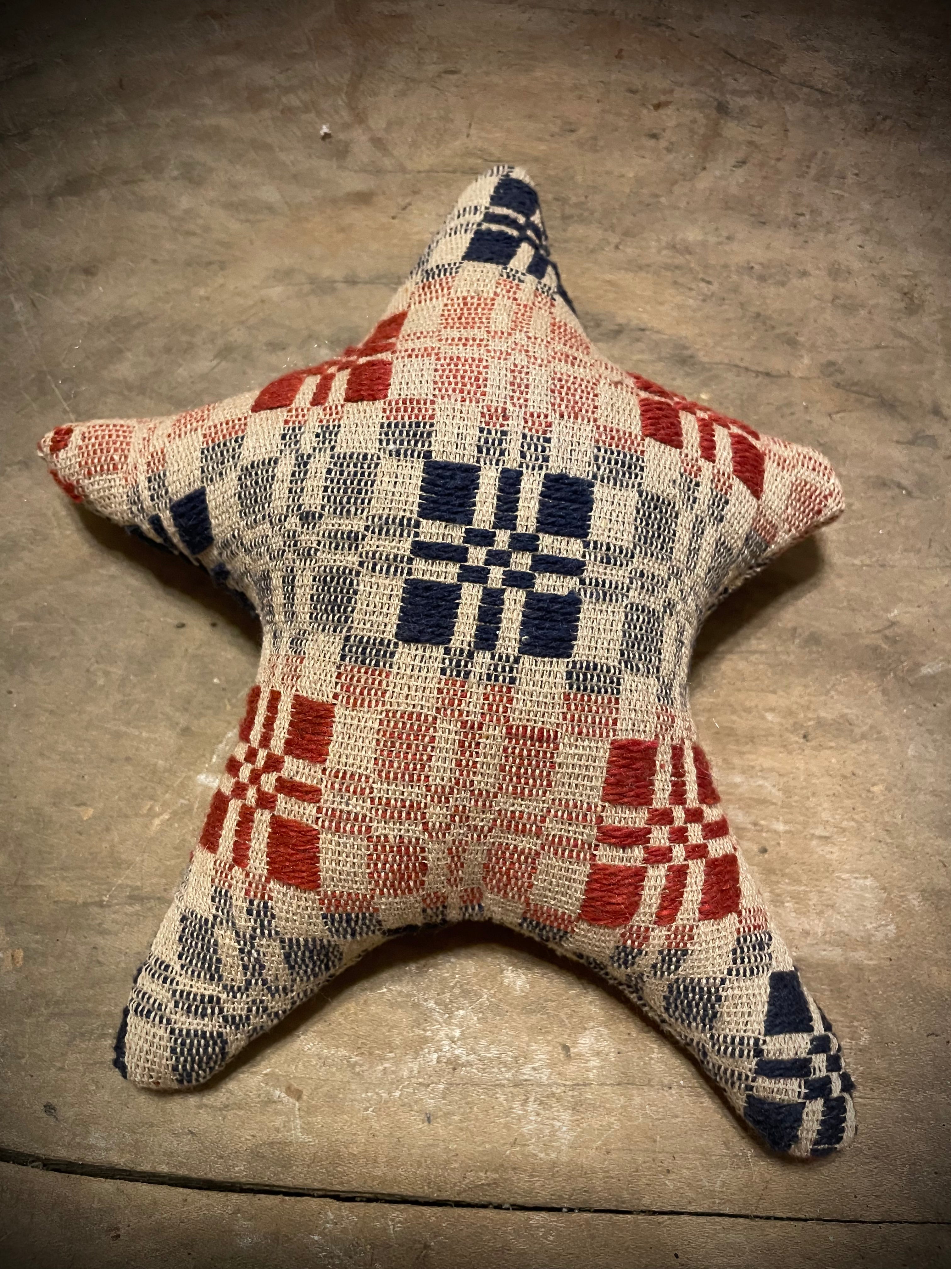 Primitive Coverlet Americana Star Set 9x8