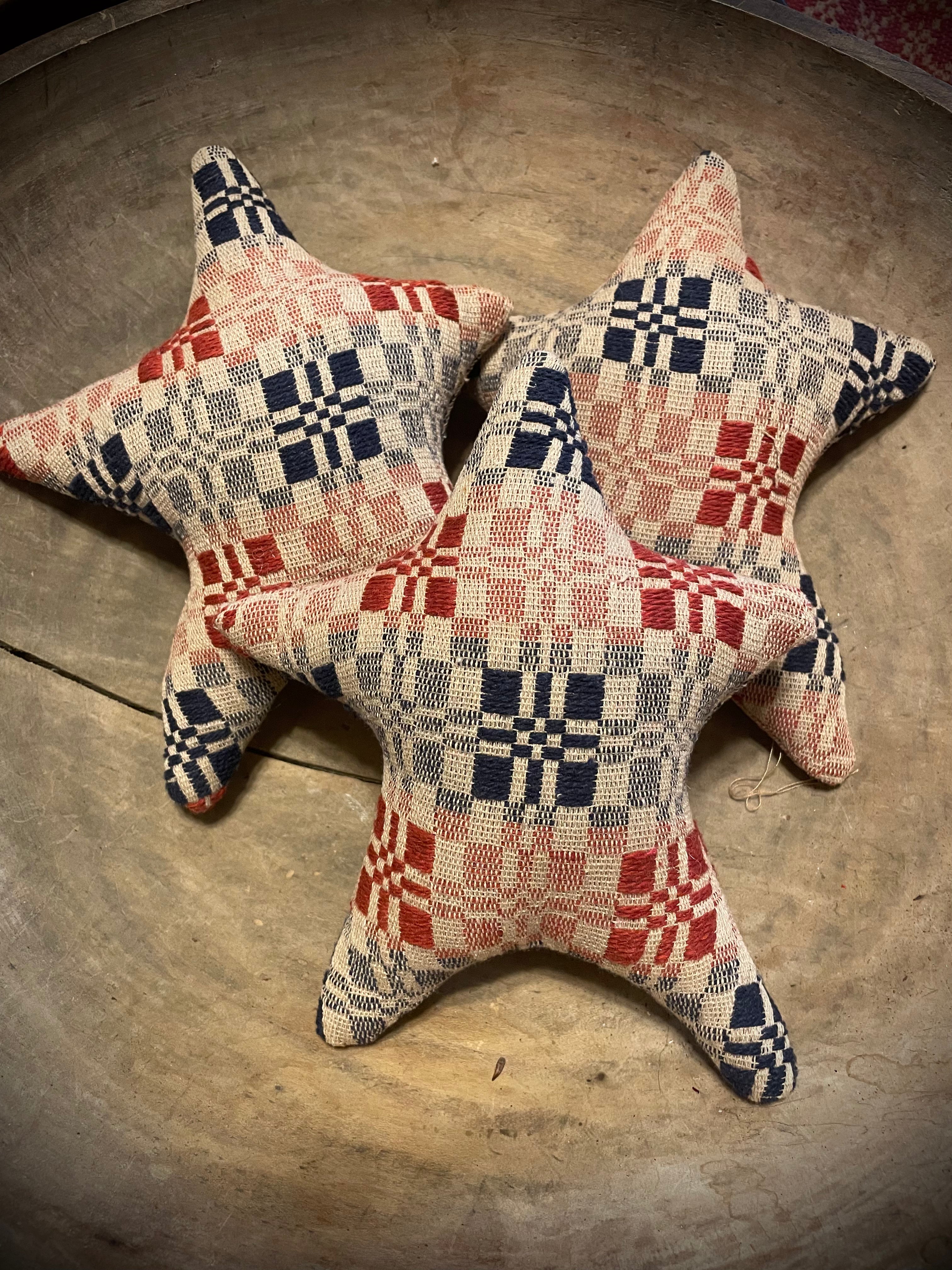 Primitive Coverlet Americana Star Set 9x8