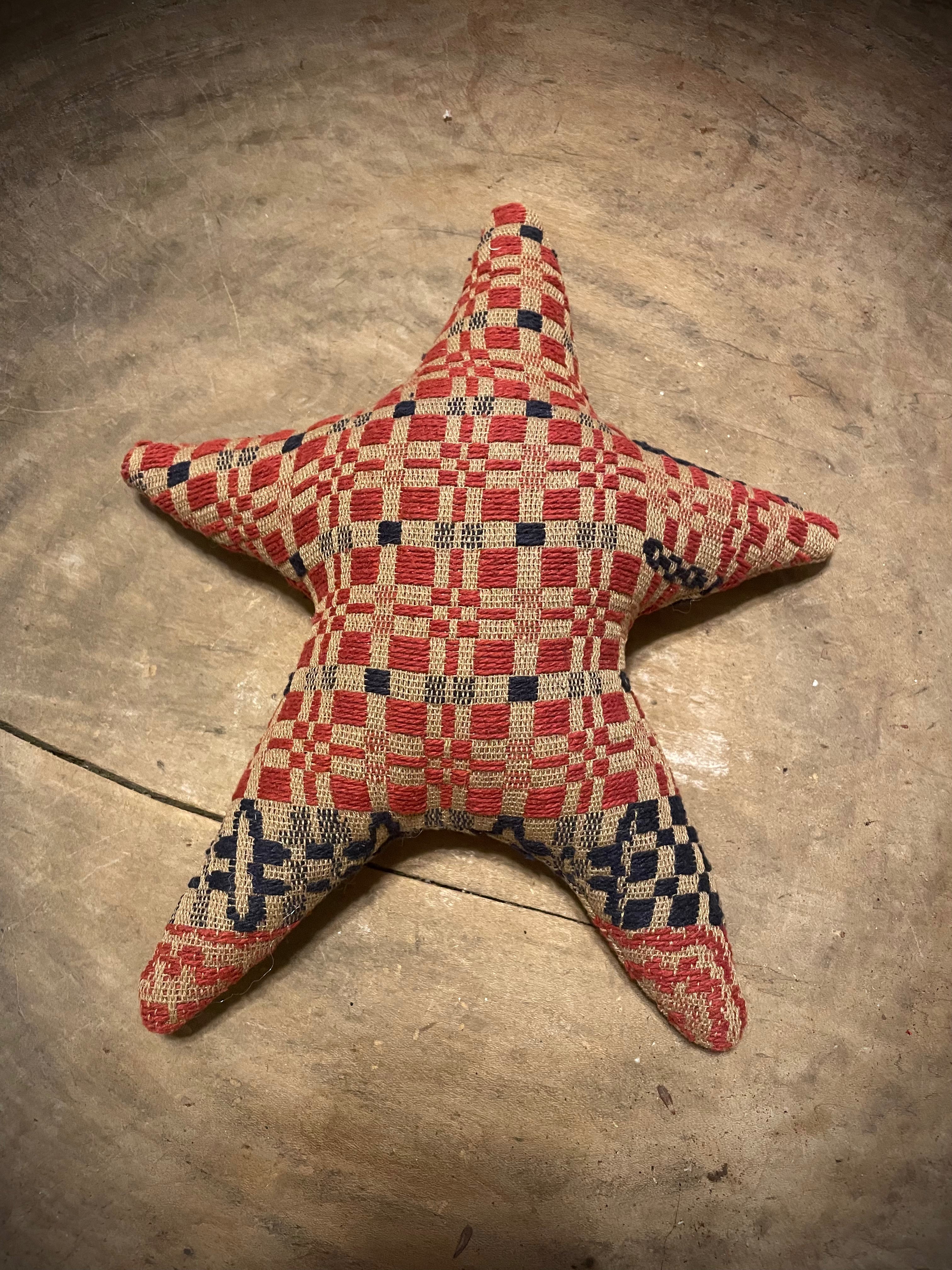 Primitive Coverlet Americana Star Set 9x8