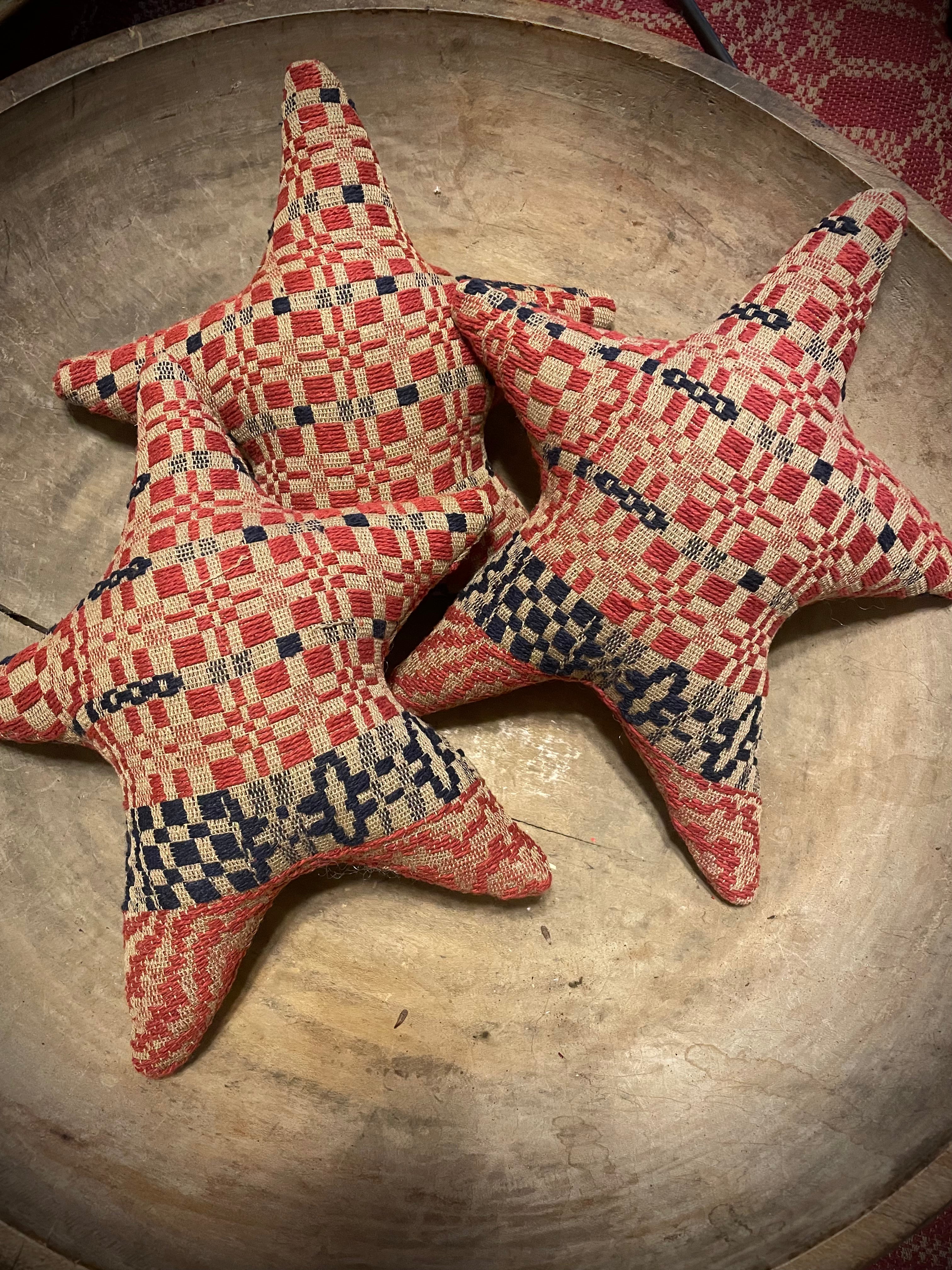 Primitive Coverlet Americana Star Set 9x8