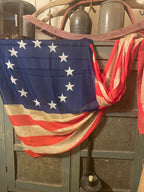 Primitive Americana Betsy Flag Scarf 72x36