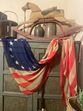 Primitive Americana Betsy Flag Scarf 72x36