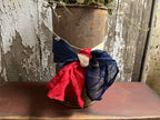 Primitive Geraniums In Antique Sap Bucket Gathering 15x5