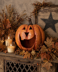 Primitive Ragon House Big Mouth Pumpkin Orange 15x15