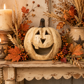 Primitive Ragon House Big Mouth Pumpkin White 8x8
