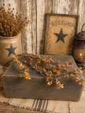 Primitive Faux Orange Berry Garland 34 Inches