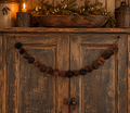 Primitive Black Walnut Garland 24-48 Inches