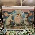 Primitive Easter Grungy Decorative Canvas Print 8x10