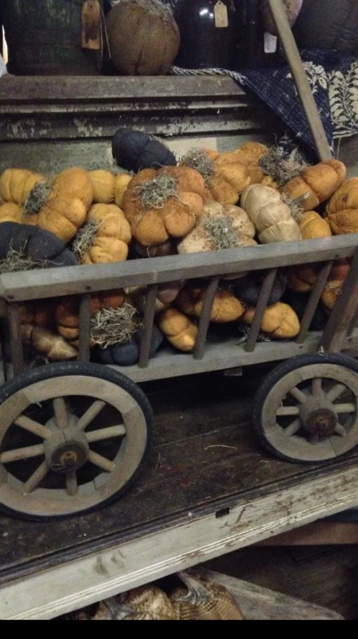 6 Primitive Fall Halloween Small Orange/Mixed Pumpkins 4 Inches