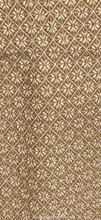 Primitive Coverlet 56 Inch Long Runner Mustard/Tan
