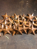Primitive 1.5 Inch Rusty Stars Set of 50 or 100