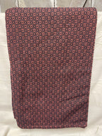 Primitive Coverlet 34 Inch Table Square Black/Red