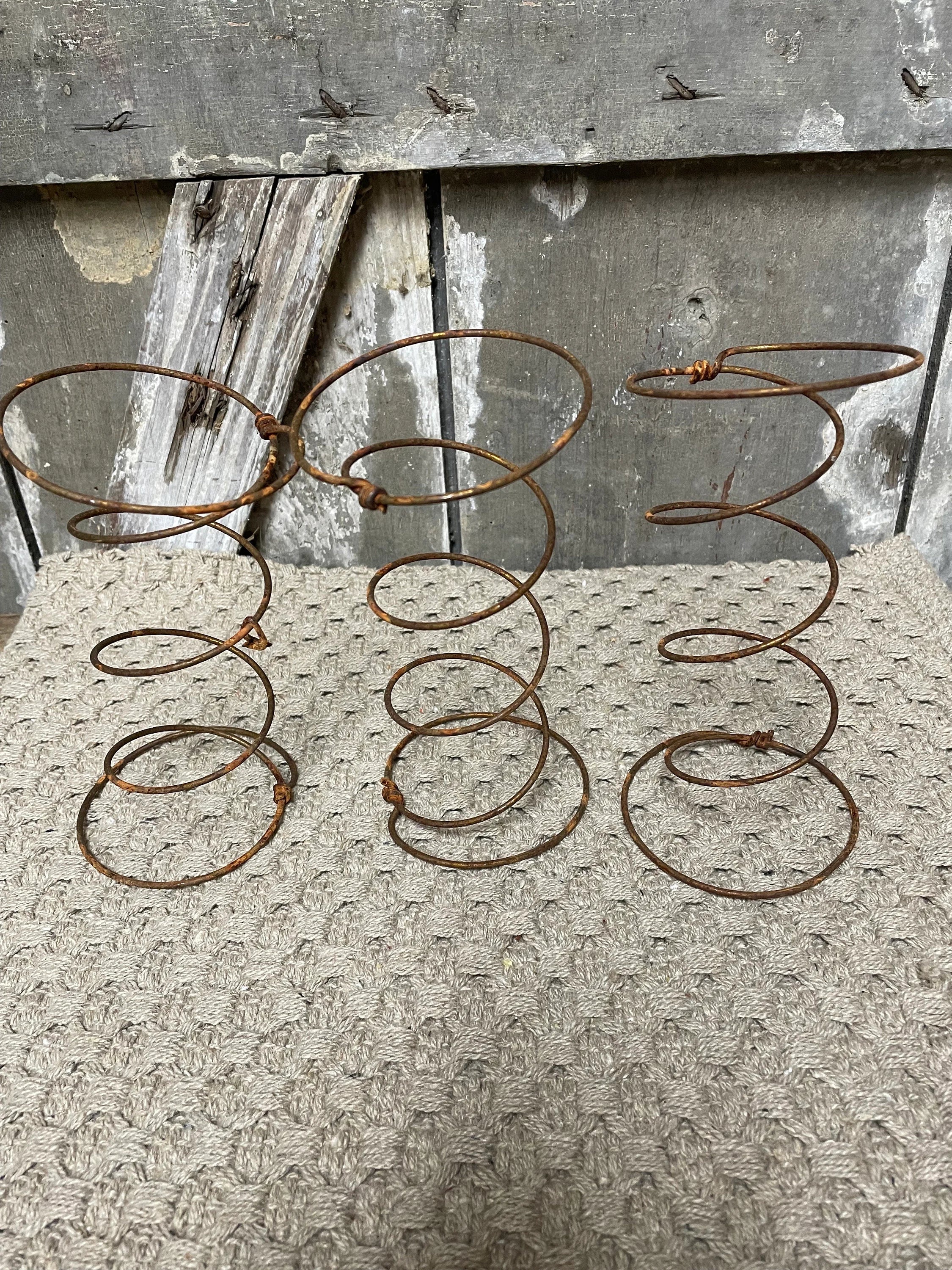 Primitive Rusty Hour Glass Spring Set of 3/6/10