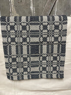 Primitive Coverlet 34 Inch Table Square Black/Tan